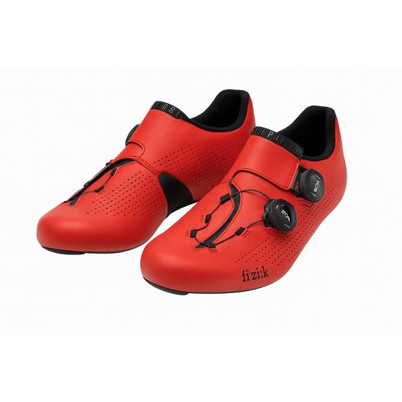 Men's Fizik Infinito R1 Bike Shoes Red US 9.5 EU 42.5  Shimano SM-SM11 Cleats - Picture 1 of 11